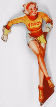 Pin-up en t�le d�coup�e