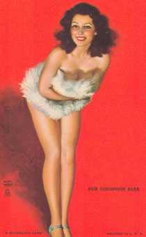 Fur goodness sake, Carte postale Mutoscope de Earl Moran